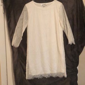 White lace dress